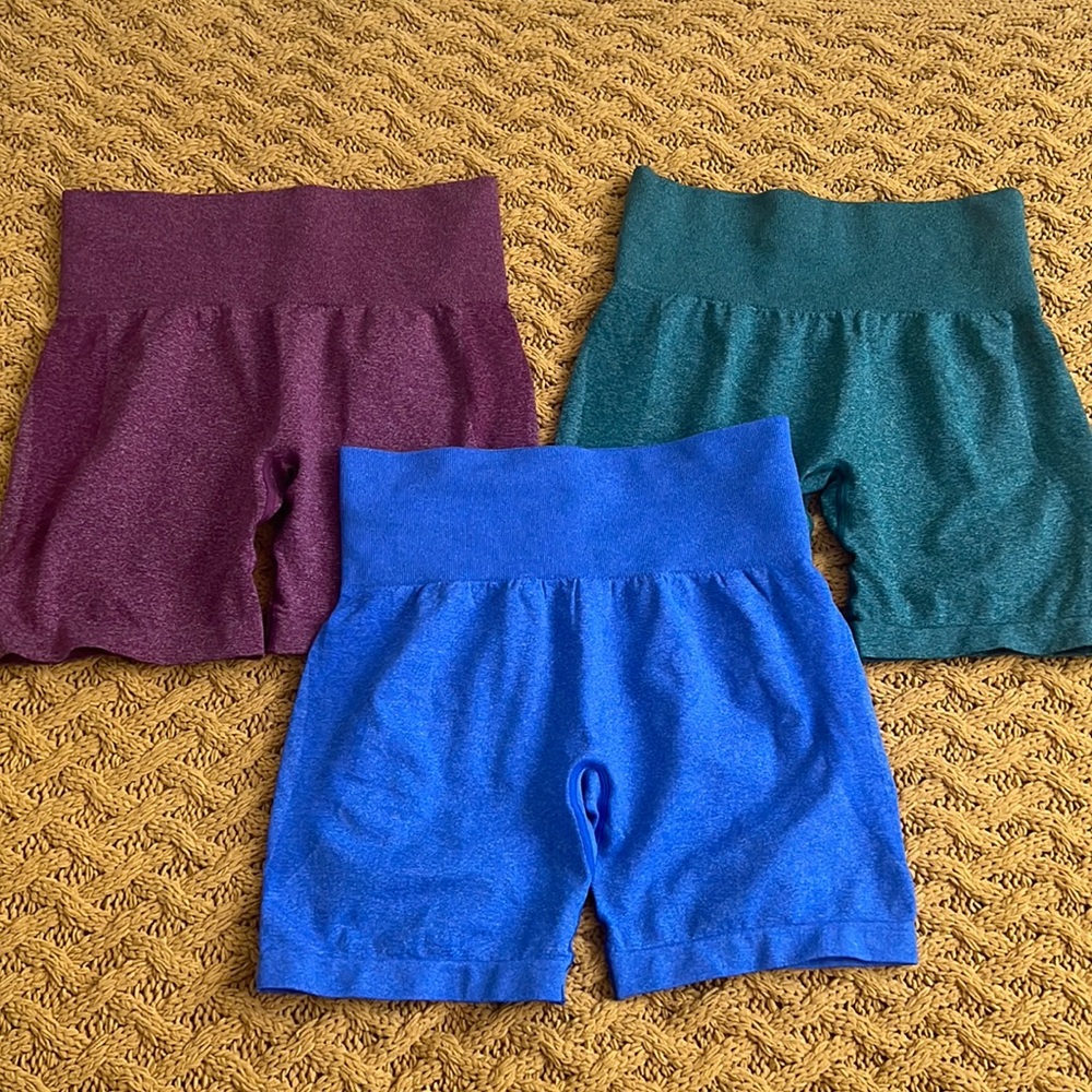 Three pack contour shorts